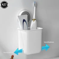 Portable Toothbrush Wall Mounted Holder Toothpaste Mouth Cup Waterproof Holder Drill-Free Bathroom Storage Shelf Rack Organizer - Image 5