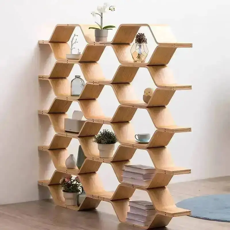 Wall Display Storage Stand Corner Repisas Box Wooden Nordic Shelves Living Room Bedroom Book Plant Estante Home Decorations