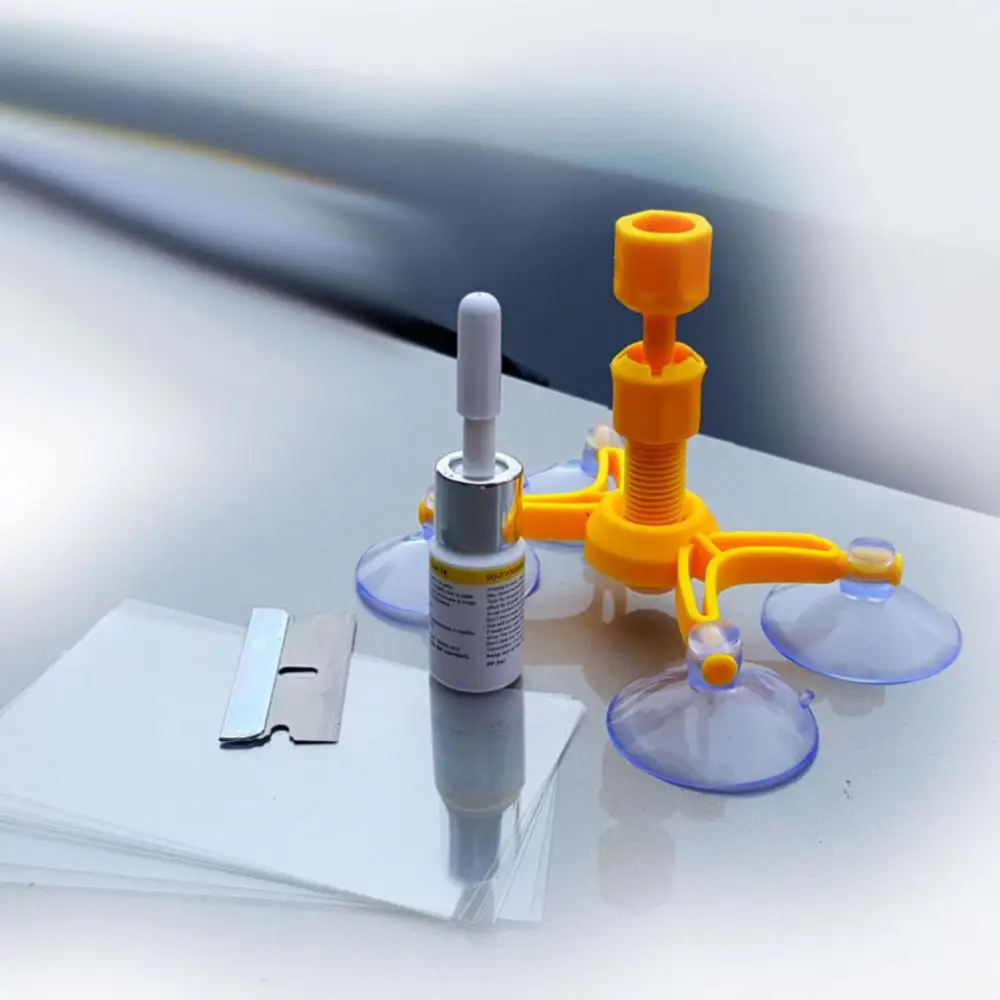 قسط سيارة الكراك الزجاج الأمامي طقم تصليح رقاقة الزجاج الأمامي مجموعة أدوات الراتنج السدادة السيارات نافذة الشاشة تلميع