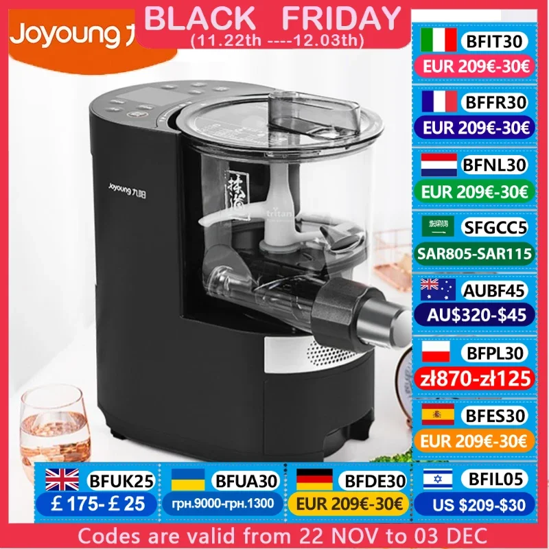 Joyoung Noodles Maker L20 Electric Automatic Noodles Maker 12 Hours Pre-set Timing 350ML Water Tank Dumpling Skin Dough Machine