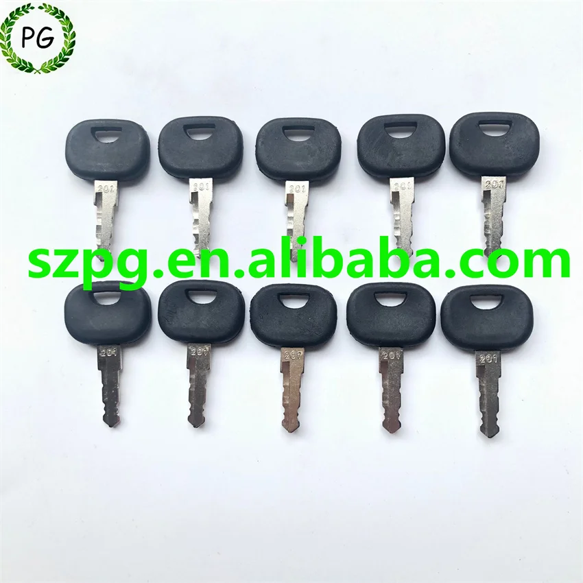 

10PCS 201 Key 3643912 For Takeuchi TW65 and TW80 Wheel Loader