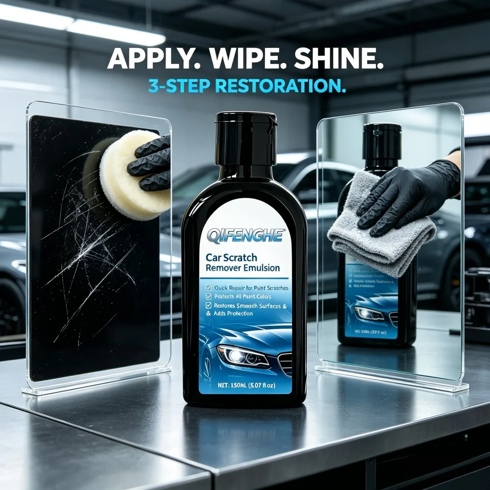 150ml Car Scratch Remover Emulsion, Quick Paint Scratch Repair, Restores Smooth Surface & Adds Protection