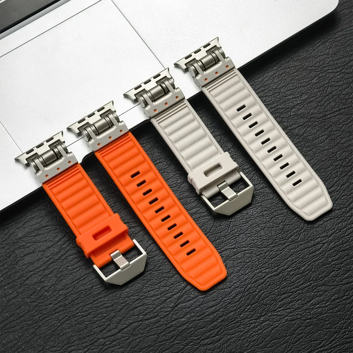 Silikonarmband für Apple Watch Ultra 2 49mm 46mm 45mm 44mm 42mm Sportarmbänder für Apple IWatch Series 9 8 7 6 5 4 Armband – Detail 5
