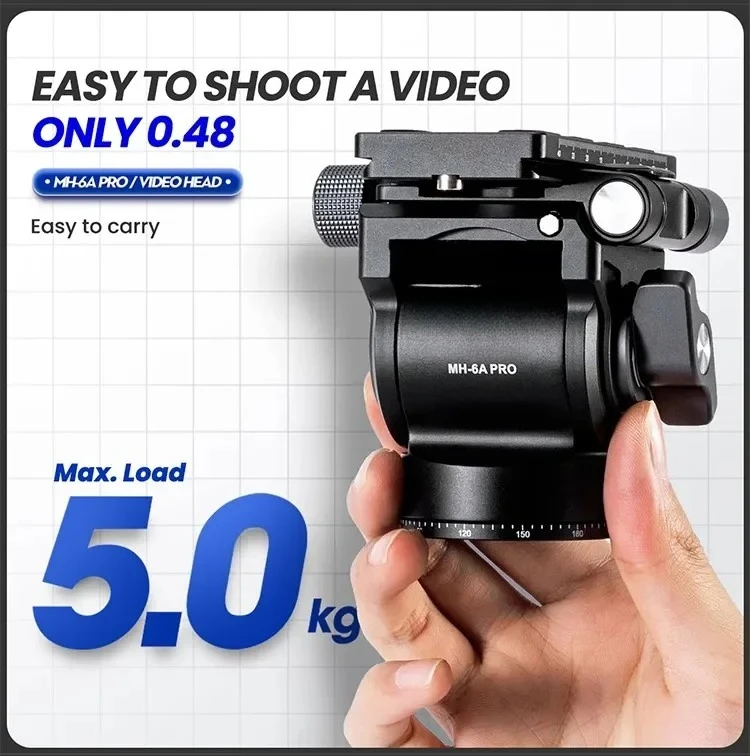 Fotopro Mh-6a Pro Professional 360 Degree Panorama Shooting Metal Video Camera Tripod Fluid Head 5kg Max Load - Buy Fluid Head,F