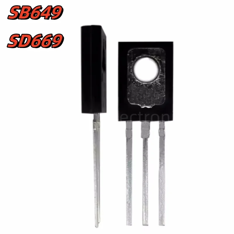 20PCS 2SB649 2SD669 TO-126 Transistor Assortment Kit Pack Audio Amplifier 10pairs B649 D669 160V Power Triode Original Push Tube