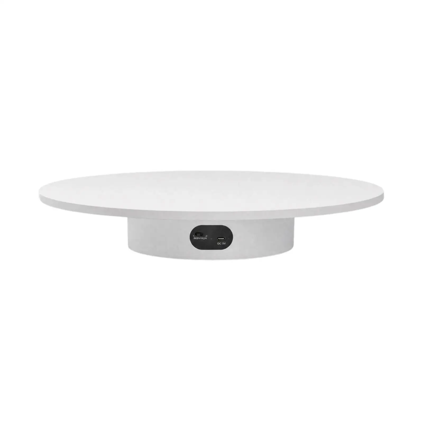 Electric Turntable Display Stand 360 Degree Rotating Base for Product Photography Heavy Duty Plastic Platform for Watches