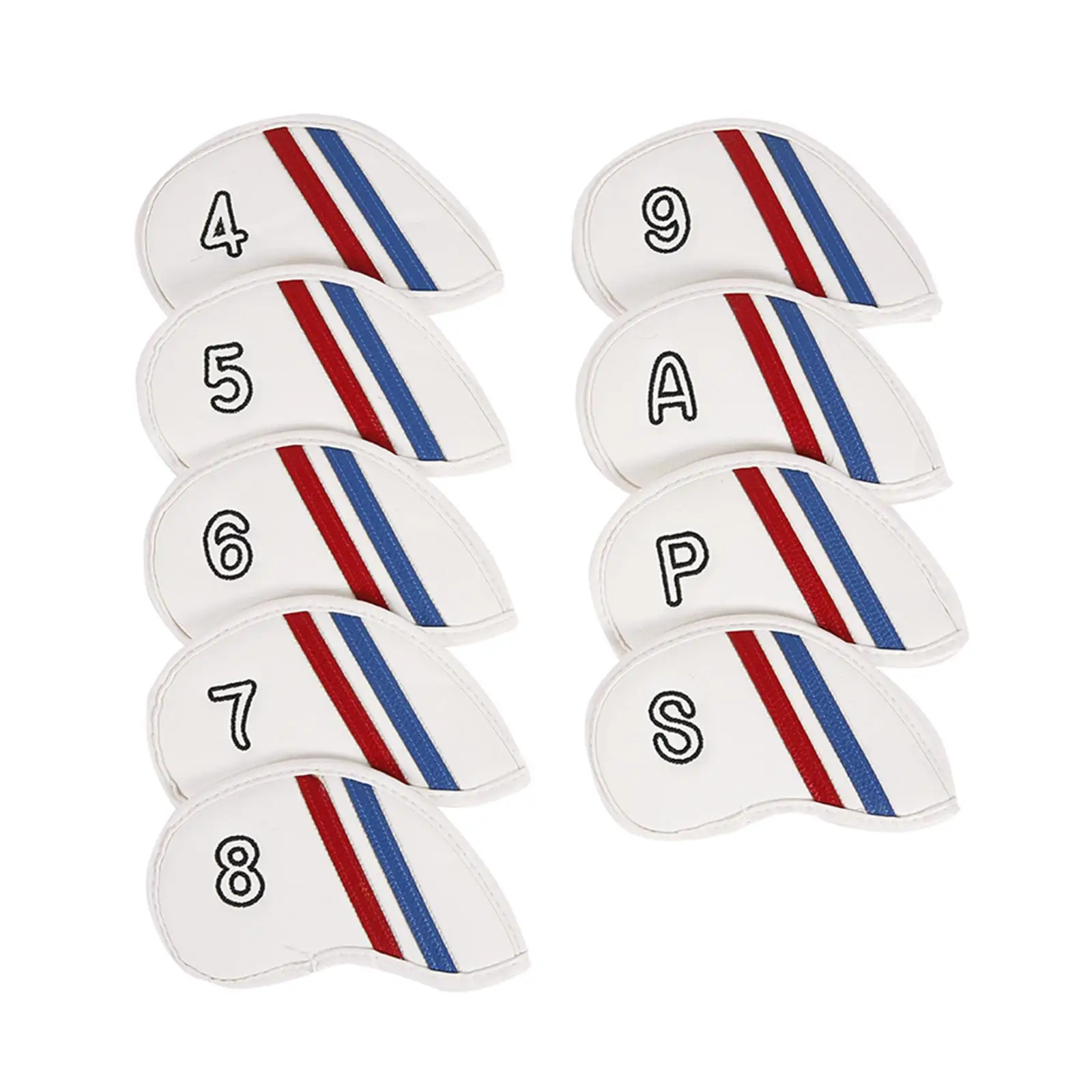 

9 шт., Защитные чехлы для гольф-клуба, 4,5,6,7,8,9,A,P,S