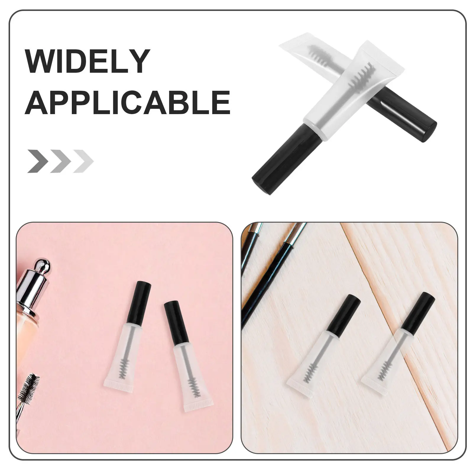 12Pcs Eyelash Growth Liquid Bottles Transparent 5Ml Clear Mascara Soft Tubes Leak Proof Refillable Lash Cream Applicator Travel