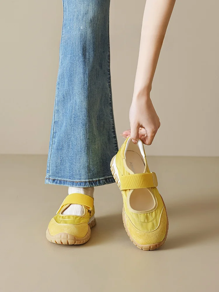 ballet-sport-mary-janes-women's-2025-new-summer-dopane-heightening-faion-versatile-casual-sports-flat-oes