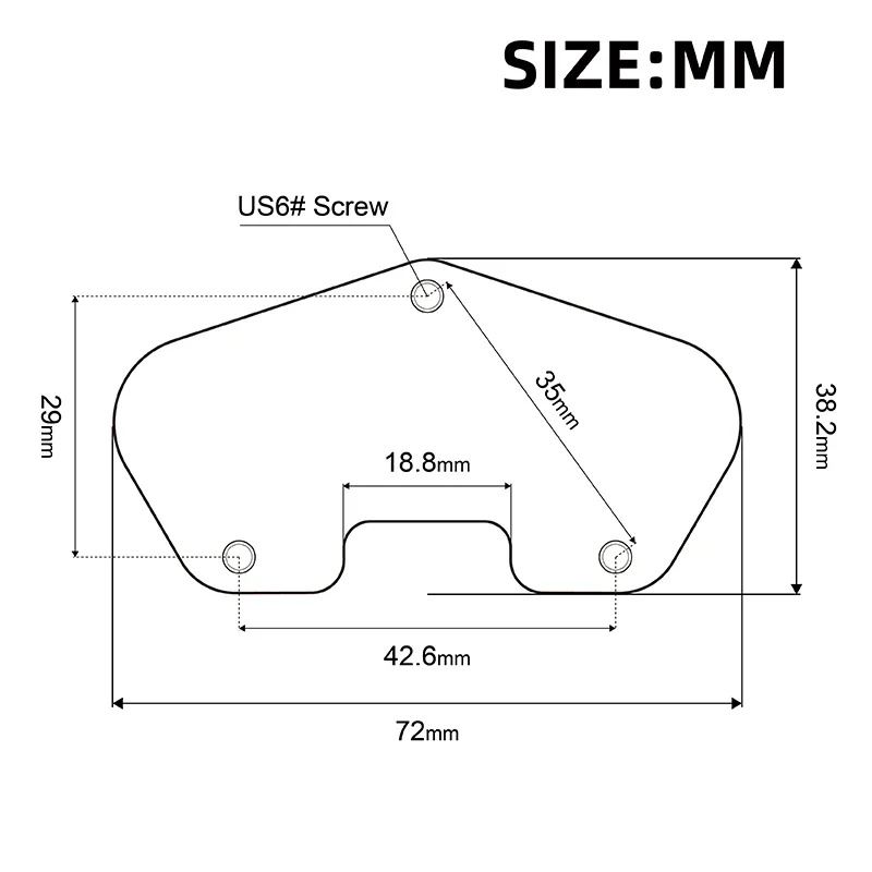 10Pcs/Lot Steel Pickup Baseplate for TL Bridge Pickup 72x38MM Guitar Baseplate Brass Plated Pickup Parts