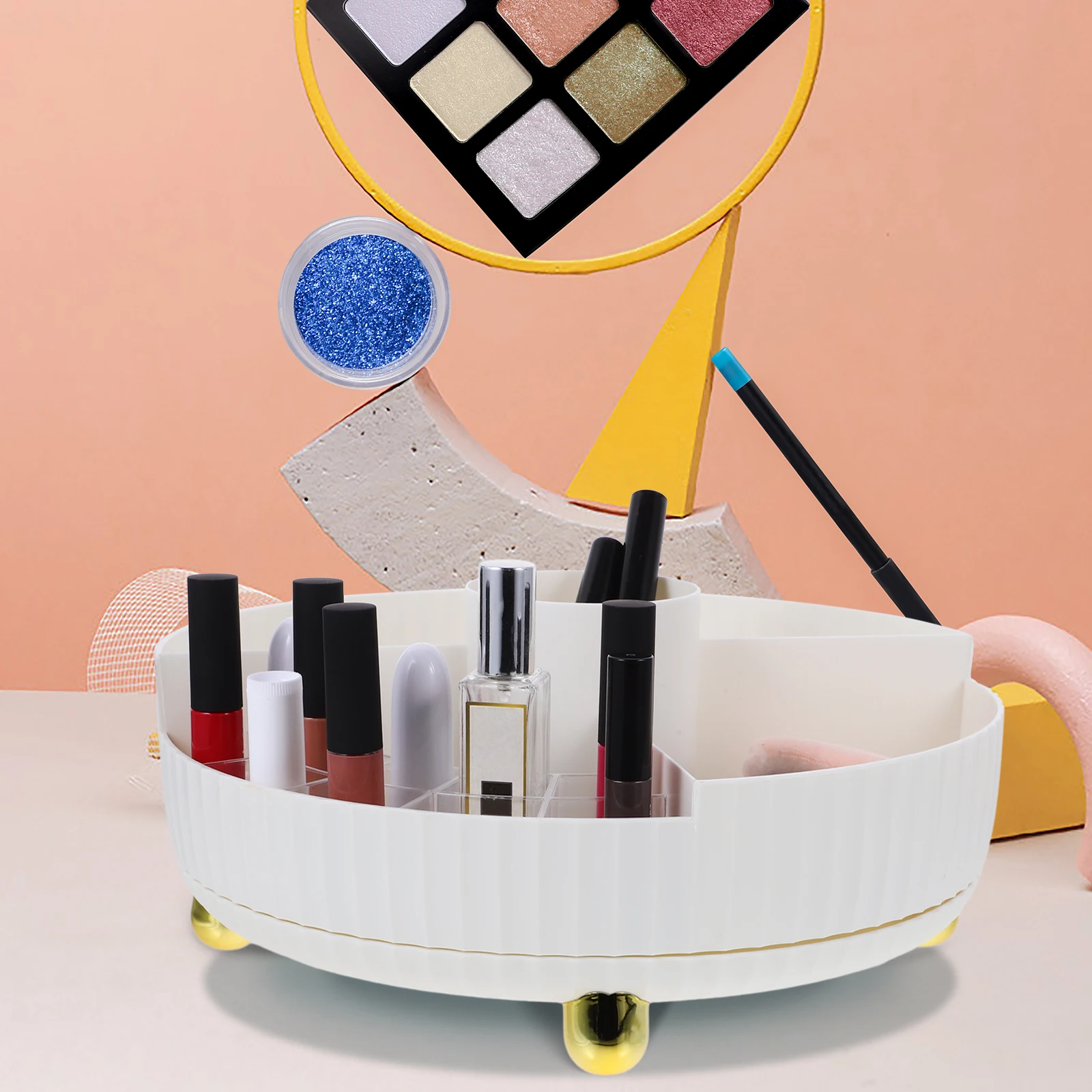 

Storage Box Vanity Organizer Toiletry Face Care Lotion Holder Lip Gloss