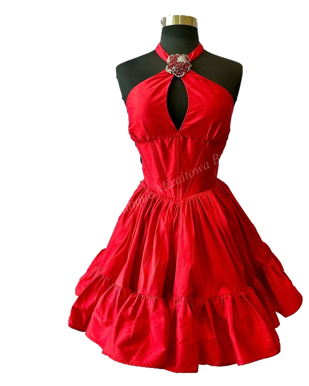 فستان حفلات الكوكتيل هالتر ثقب المفتاح روزيت كورال سويت 16 شبه رسمي هوكو حفل 8th ثوب التخرج مسابقة مقابلة عطلة