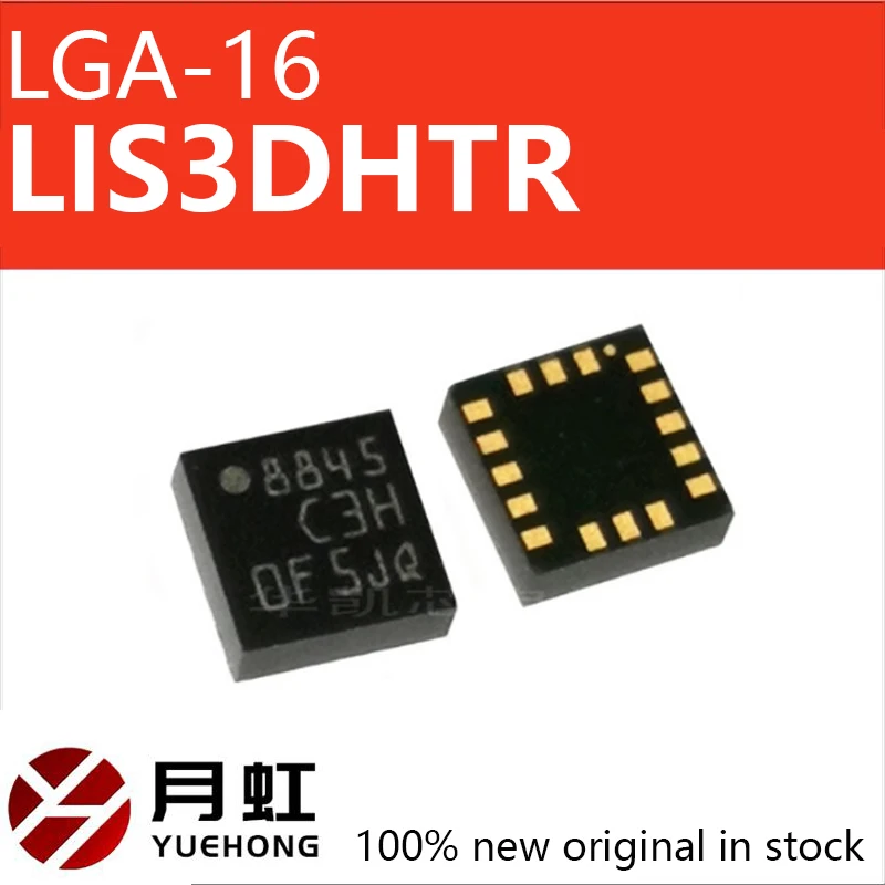 Original genuine LIS3DHTR package LGA-16 3-axis accelerometer digital output motion sensor