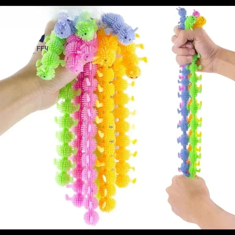 Stretchy Caterpillar Sensory Toy - Stress Relief Fidget String Anxiety Therapy Fun