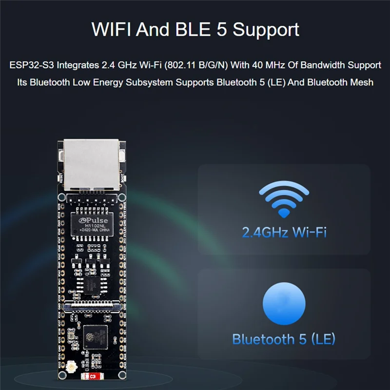 

ESP32-S3 Ethernet Development Board ESP32-S3-ETH Ethernet Development Board Dual-Core Wi-Fi And Bluetooth Wireless-AU47