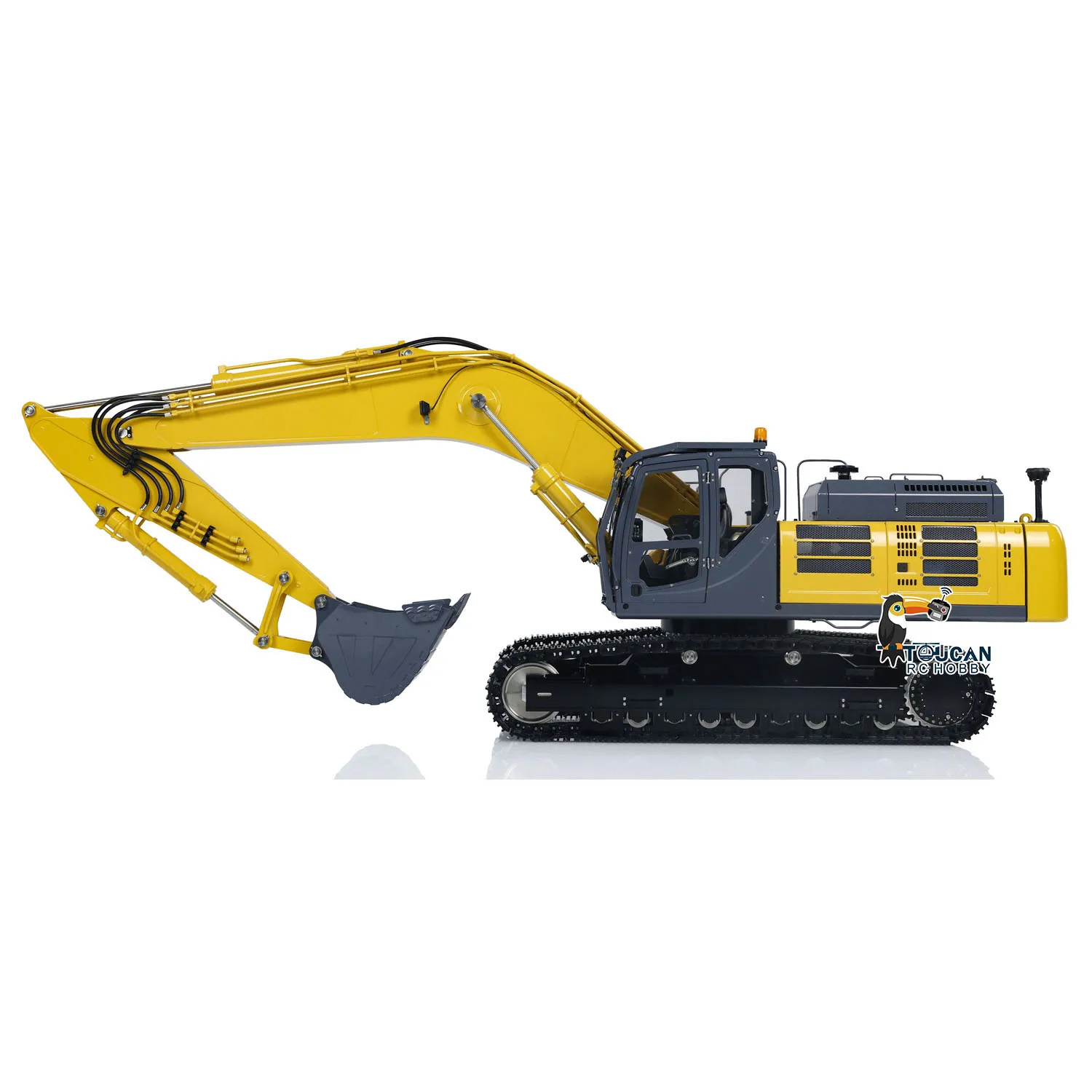 SK500LC LESU RC Hydraulic Metal Excavator 1/14 Wireless Remote Control Digger Model Construction Vehicles Light System THZH1855