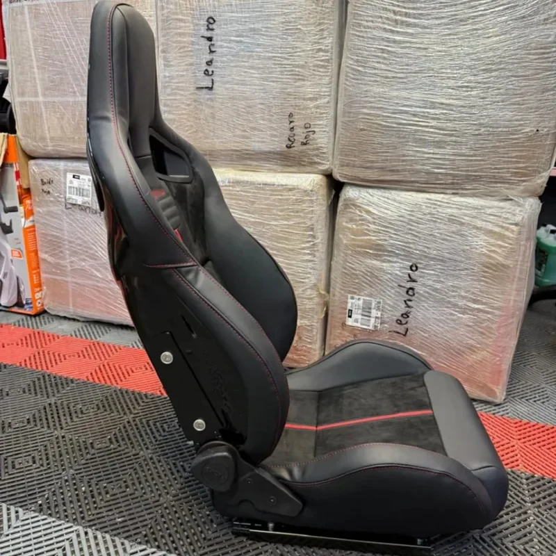 High Quality Modified Racing Seats Fiberglass & Suede Universal Sports Seat with Dual Lock Slider
