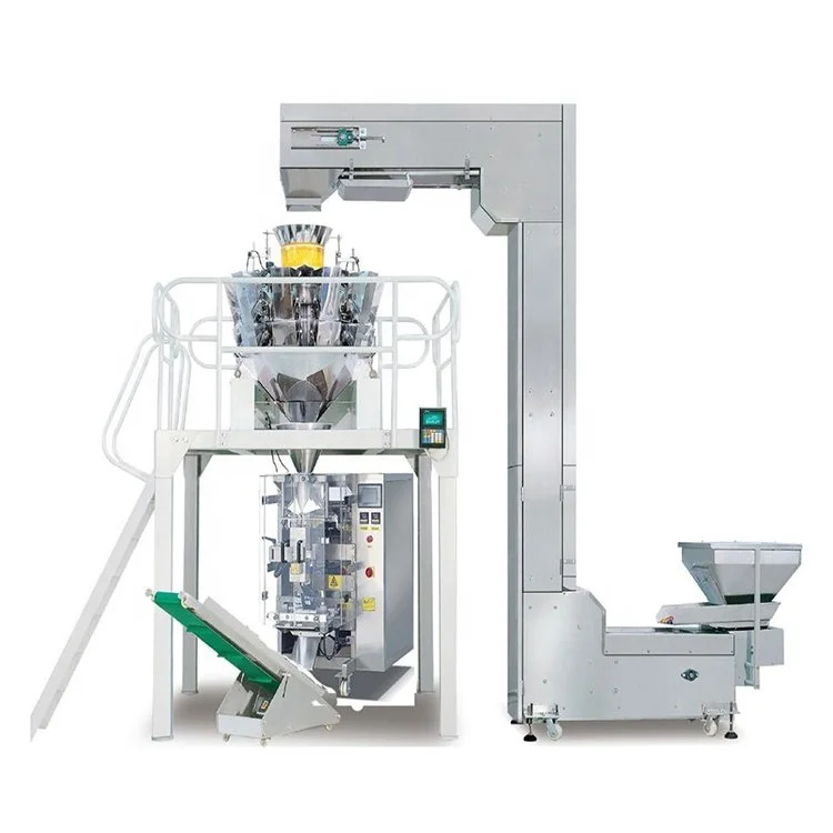 Automatic Vertical Nitrogen Bag Pouch Weighing for Crisp Corn Kurkure Cassava Plantain Banana Potato Chips Packing Machine