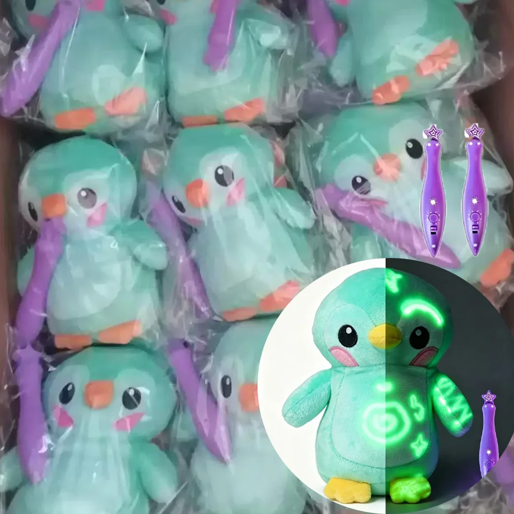 2026 Glow-in-the-Dark Doodle Plush Doll Toy, Luminous Light Painting Plush Toy, Educational Stress Relief Toy, Birthday Gift