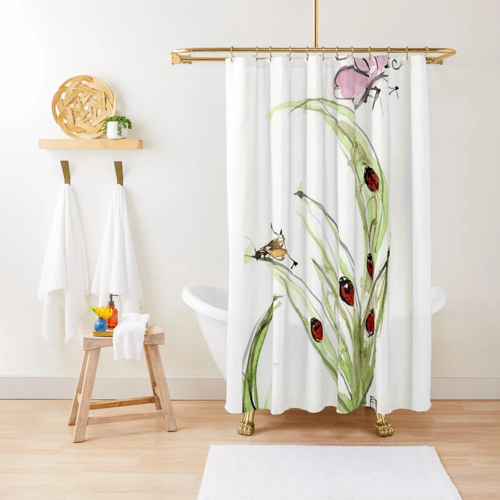 

A Simple Life Shower Curtain Bathroom Shower Set Waterproof Fabric Bathroom Luxury Bathroom Curtain