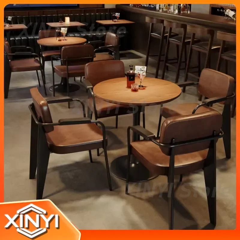 for Western Restaurant Hookah Lounge Furniture for Barbecue Coffee Shop Table and Chair for Bar Music Night Club Disco KTV