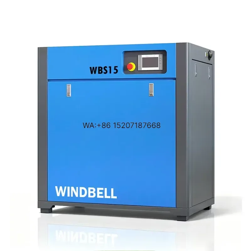 Wmwmnu CE Certified Fixed Speed Silent Industrial Screw Air Compressor 7.5Kw 15KW