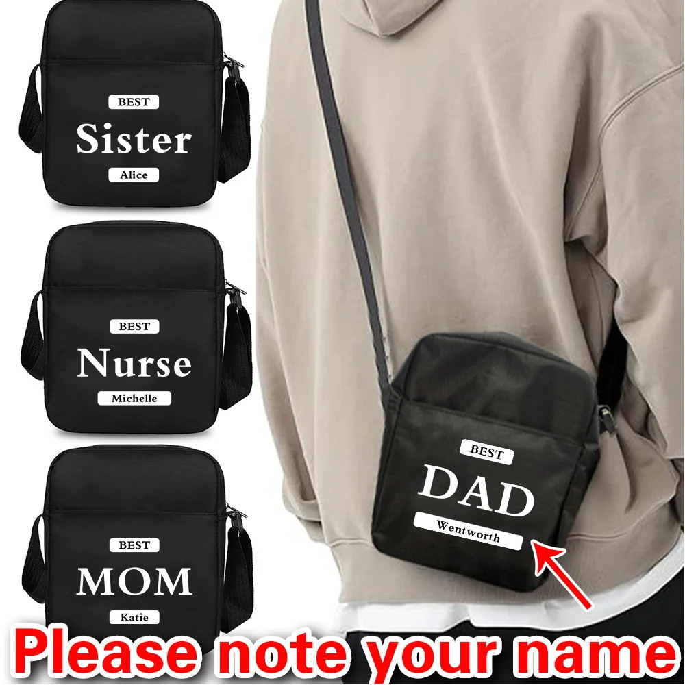 Personalized Customized Women's Portable Shoulder Bag Simple Messenger Bag Travel Wallet Handbag Messenger Bag