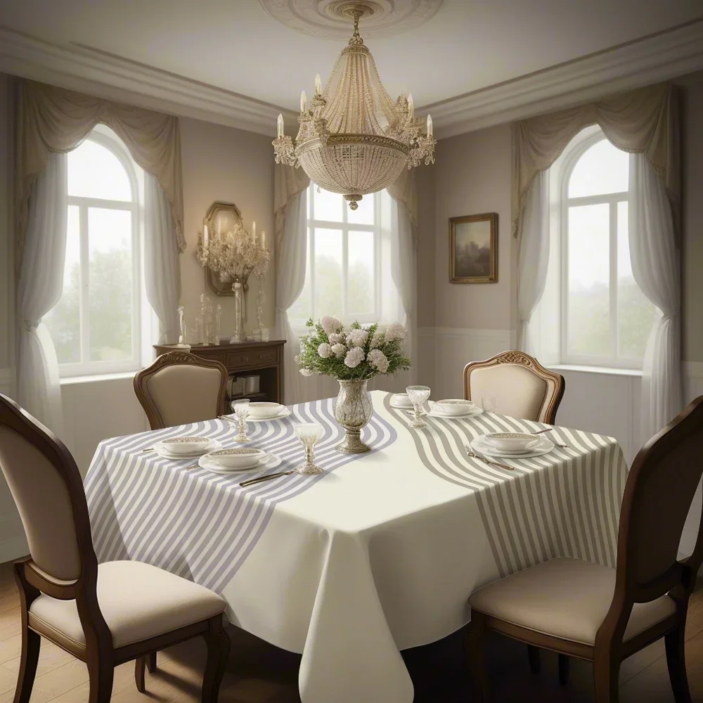 1 piece, modern and simple pattern, high-end creative printed tablecloth, table decoration item, yzb