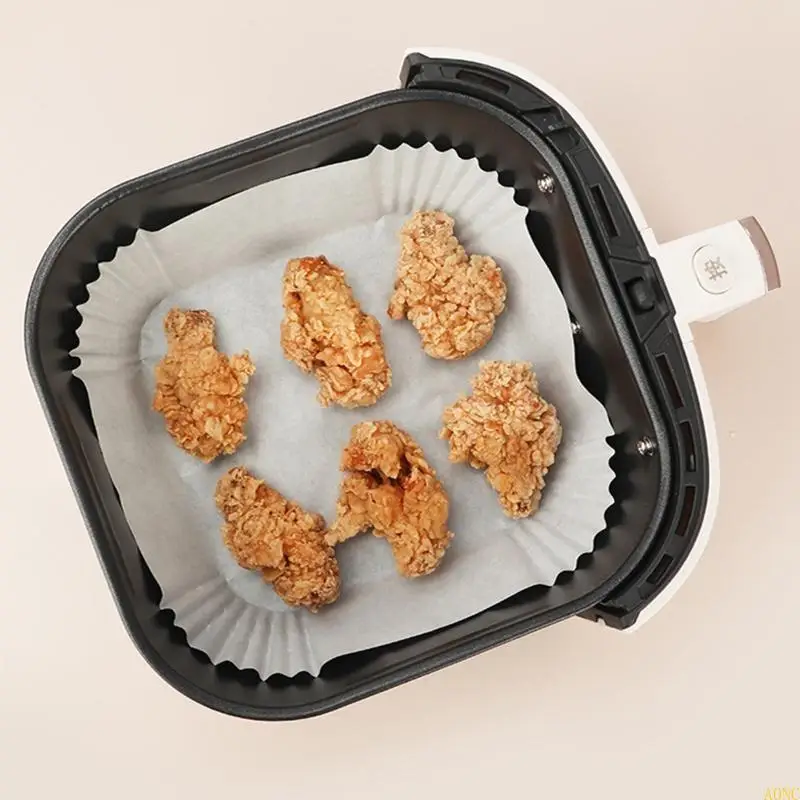 A0NC Air Fryer Onsosable Paper Liner Square Неплодовитый воздушный фритюрный фритюрный