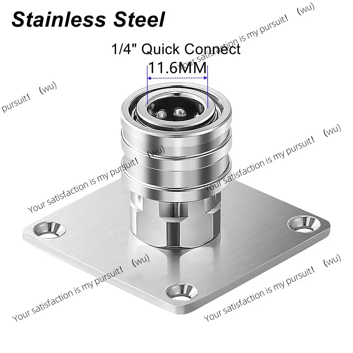 Foam Cannon Nozzle Water Gun Holder Wall Mountable Pressure Washer Accessories Storage Rack Stainless Steel 1/4 Quick Connector