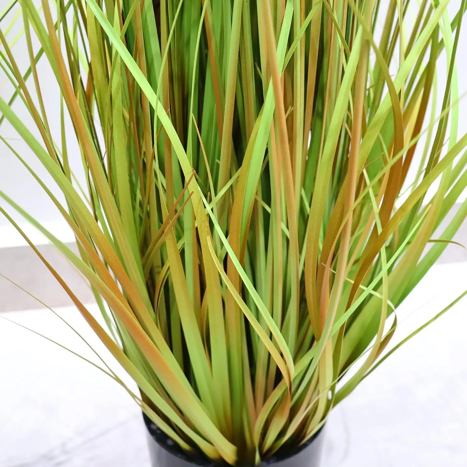 2Pcs 4Ft Artificial Grass with Pots Wheat Grass Green Leaves Fake Plants Realistic Foxtail Grass Pampas for Party Supplies