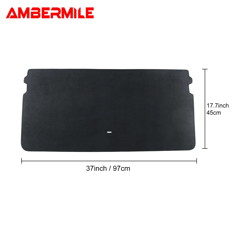 Flannel Rear Trunk Pad for Mini Electric Cooper E SE J01 EV 2024 2025 Accessories Anti-dirty Cargo Liner Mat Cover Decoration