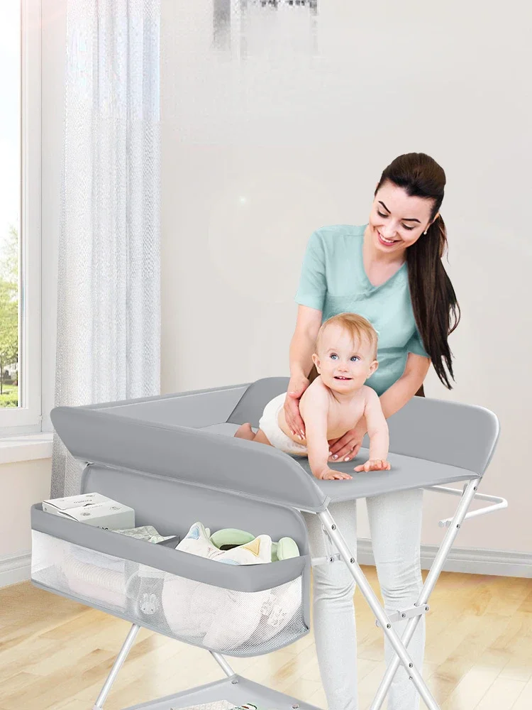 Foldable Baby Changing Table, Multi-functional Diaper Station Infant Care Desk, Portable Newborn Massage Table, Baby Change Case