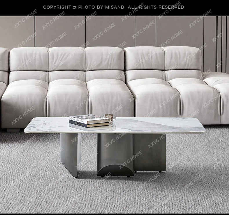

AA minimalista con lastra di roccia piccolo appartamento leggero lusso moderno semplice quadrato in mar