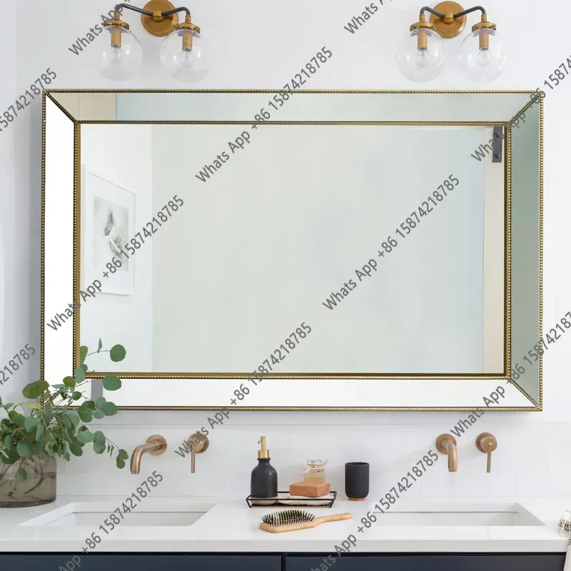 40X European Bathroom Mirror Washstand Wall Mirror American Bathroom Designer Fashion