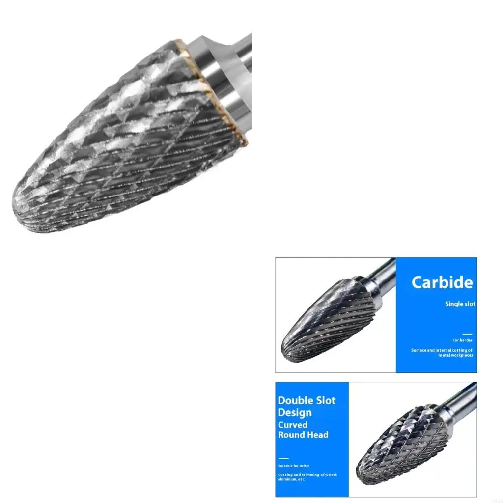 

Твердосплавная шлифовальная головка, карбидный вращающийся напильник с двойной/одинарной канавкой, инструмент, совместимый с 6