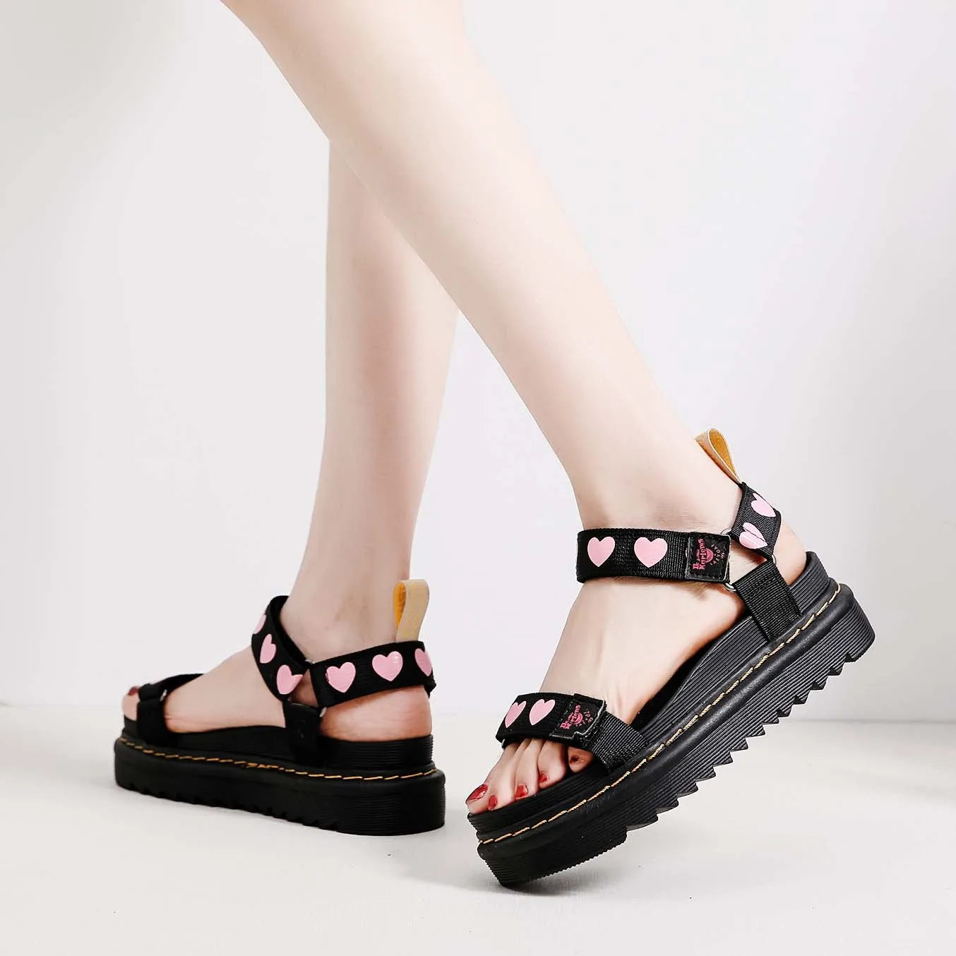 2024 Summer Women Sandals for Comfy Soft Genuine Leather Thick Ladies Sandals Size 35-44 Platform Sandals