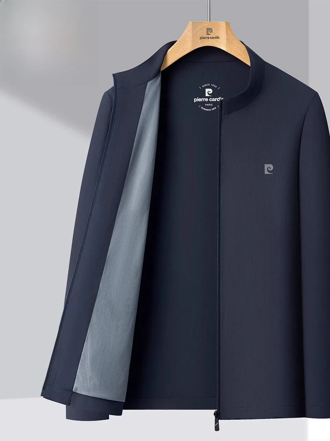 

Мужская куртка Pierre Cardin в новом китайском стиле с воротником-стойкой, охлаждающая, с защитой от солнца, повседневная, для поездок на работу, весенняя новинка A