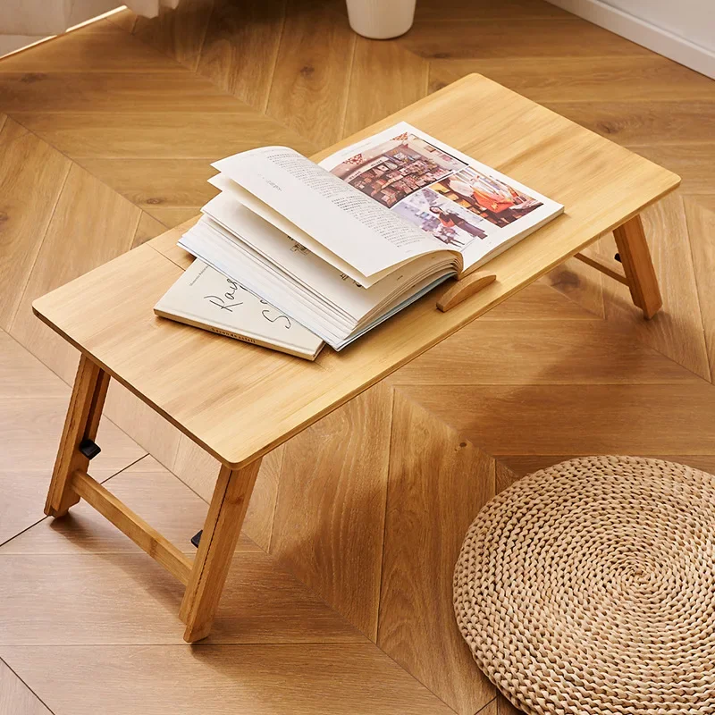 Desk bamboo folding table bay window table short bed few tatami kang few portable tea tray simple modern tea table few premium