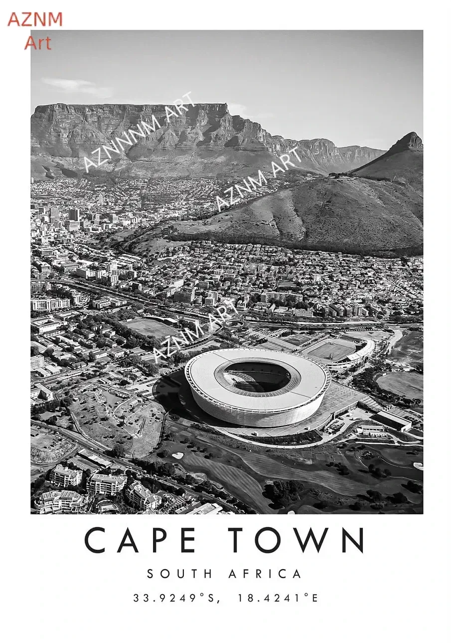 Black White Travel City Poster Dubai Prague Sydney Perth Tokyo Print Canvas Painting Wall Art Picture for Living Room Home Decor