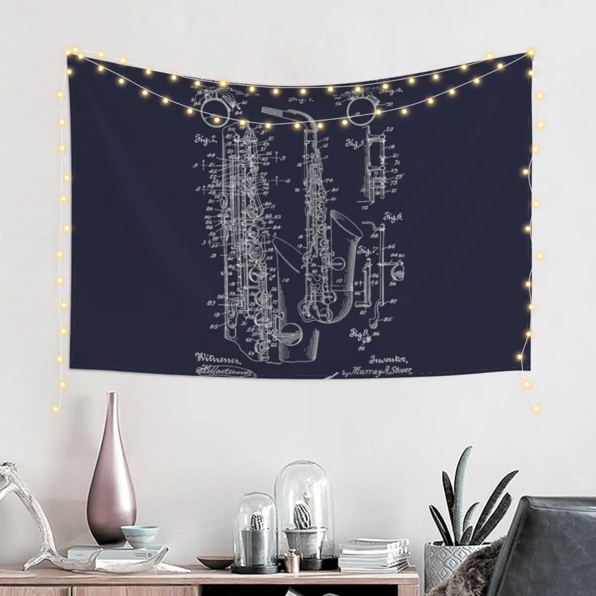 

Saxophone Tapestry House Decor Hanging Wall Decorative Wall Mural Tapestry