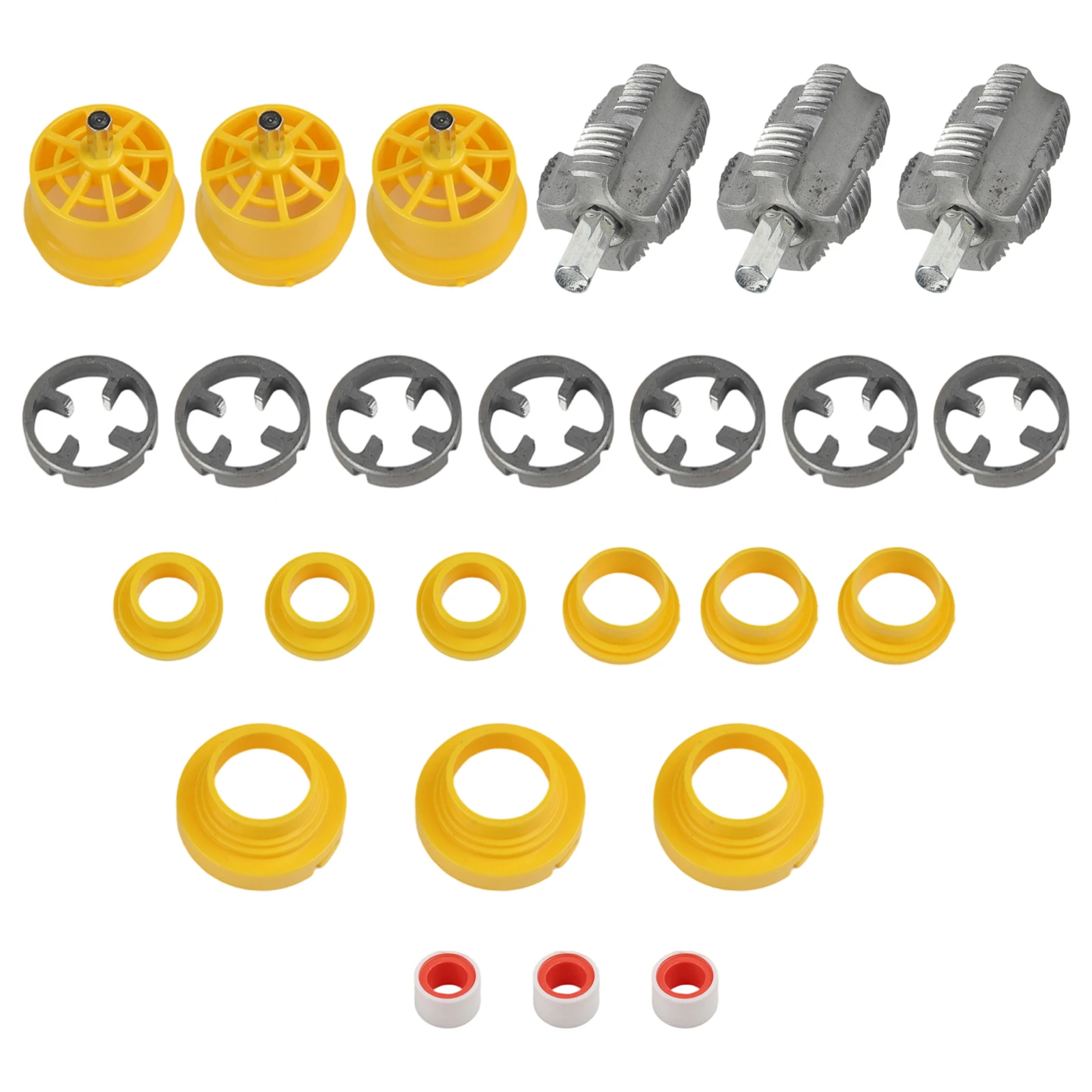 

3 Sets Versatile PVC Pipe Threader Kit Efficient 4 & 6 Point Pipe Threader Kit Internal Thread Opener PVC Thread Making Tool