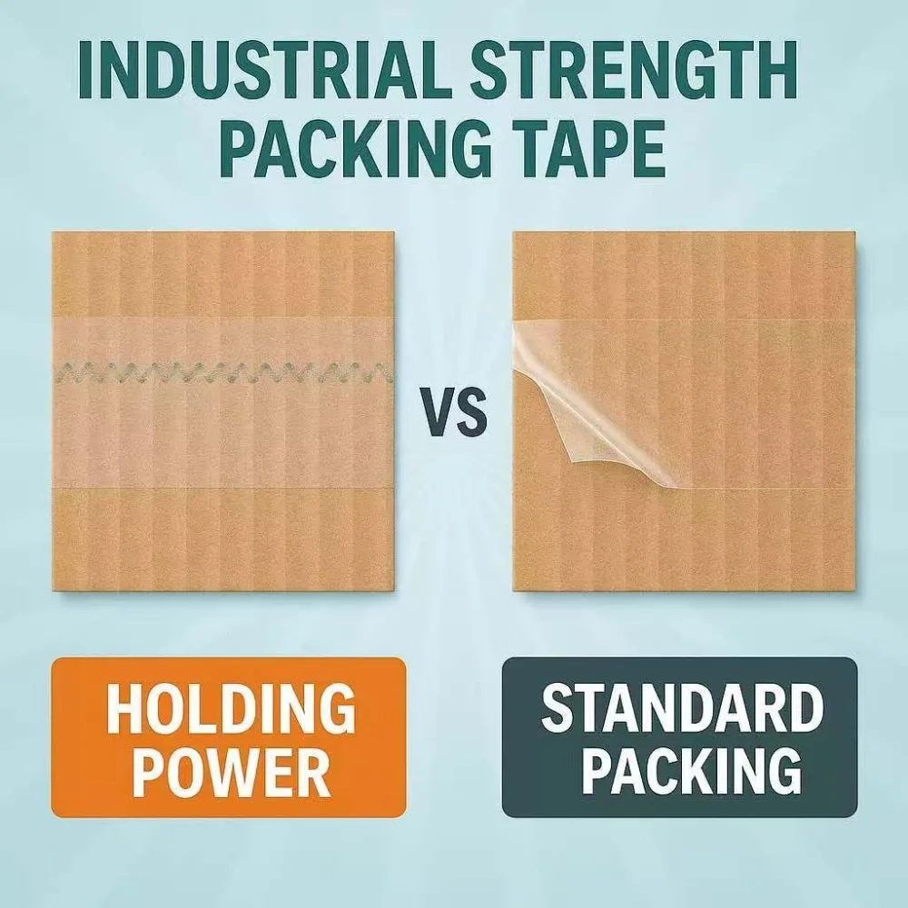 Clear Packing Tape 6 Rolls 1.88in x 65yds per Roll 390 Total Yards, Strong Adhesive Shipping Tape for Box Sealing, Moving, Packaging, Thicker 2.7Mil - view 4
