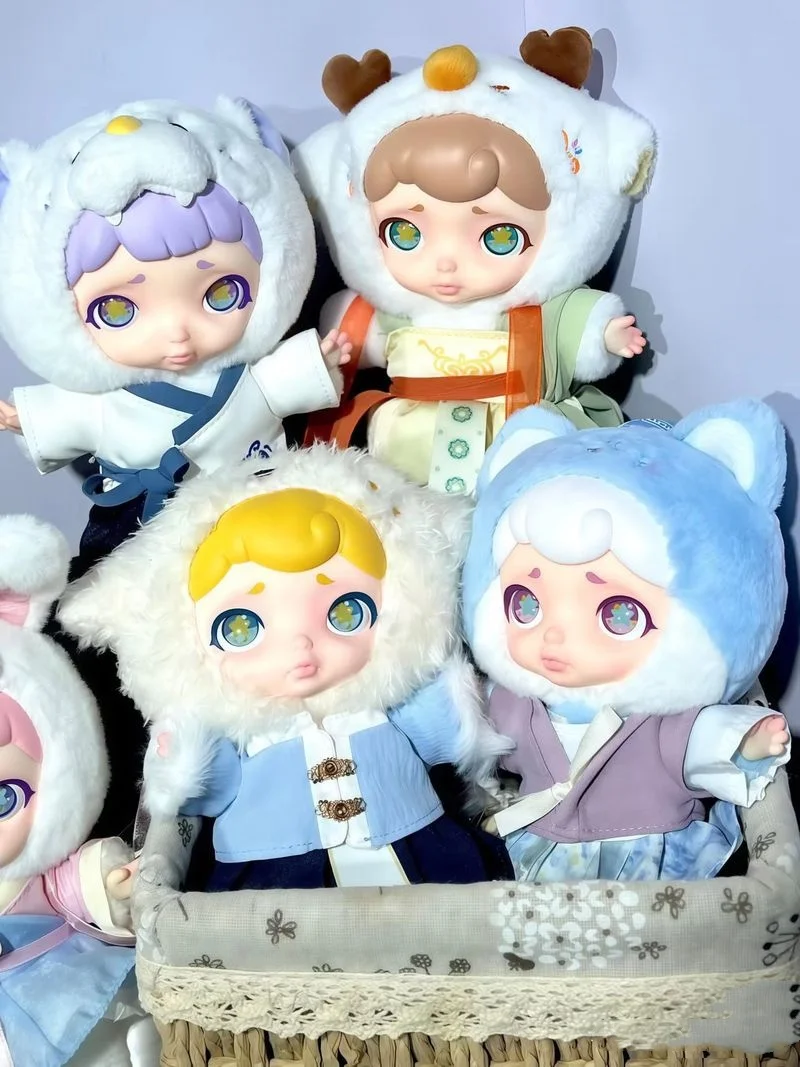 

Новинка в наличии Laura, серия китайских мифических зверей, слепая коробка, кукла, гаражный комплект, тигр, кролик, панда, кулон, коллекция кукол, подарочная игрушка