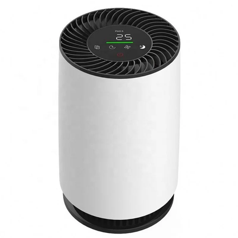 

Customize Small Carbon Hepa Filter Home Desktop Portable Air Purifier With PM 2.5 Sensor