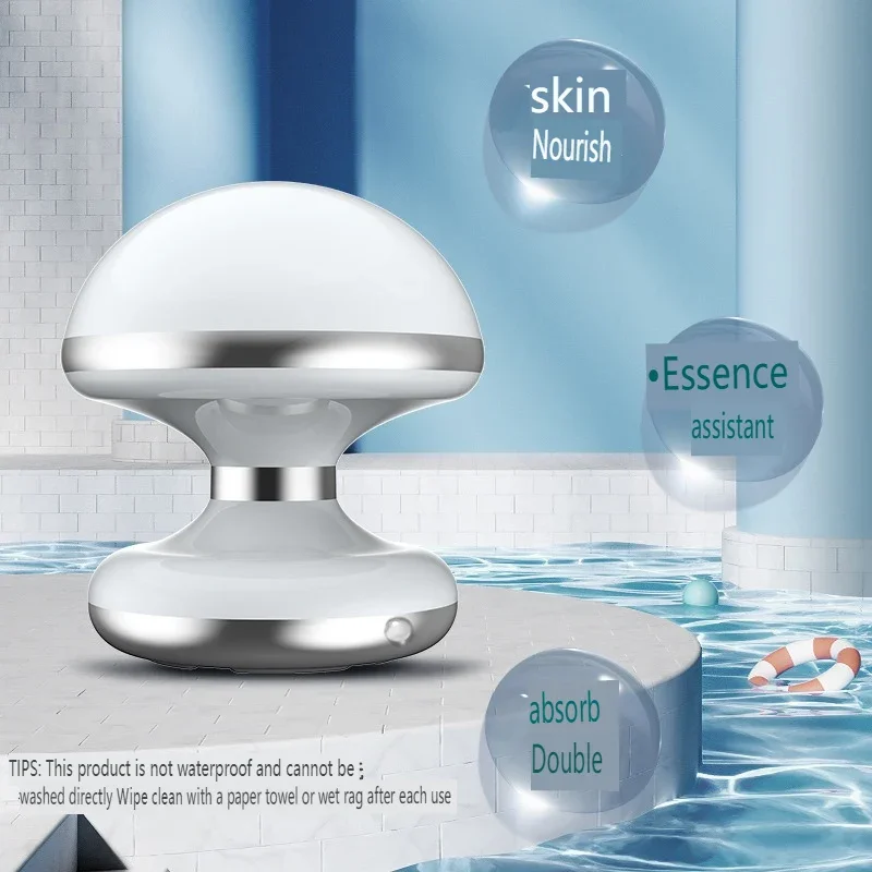 Elektrisch gezichtsschoonheidsapparaat, ultrasone hoogfrequente trillingen reinigt diep, maakt de huid wakker, gezichtsverzorging, AAA-batterij ML-051