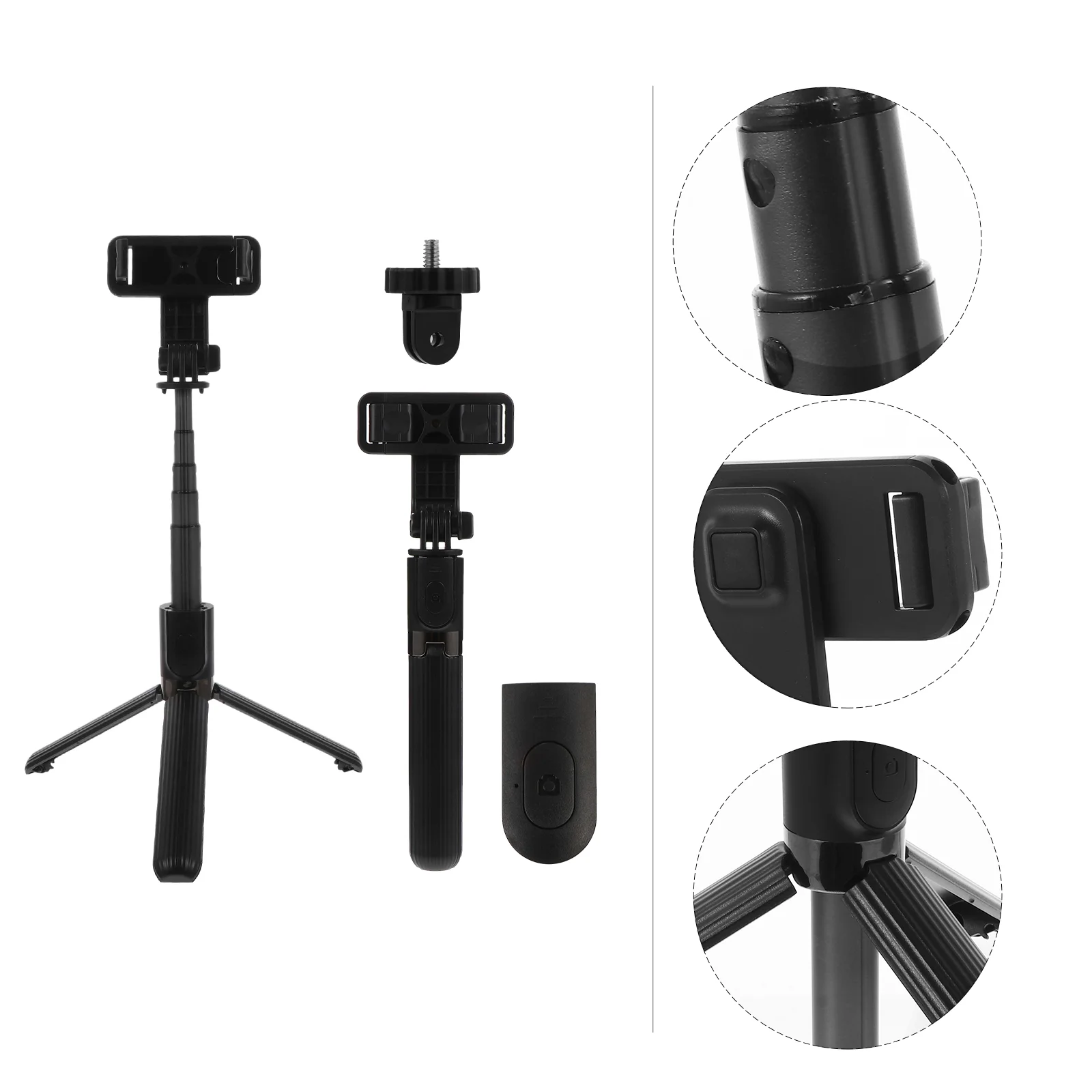 

Selfie Stick Tripod Remote Outdoor Stand Retractable Cell Phone Aluminum Alloy Portable