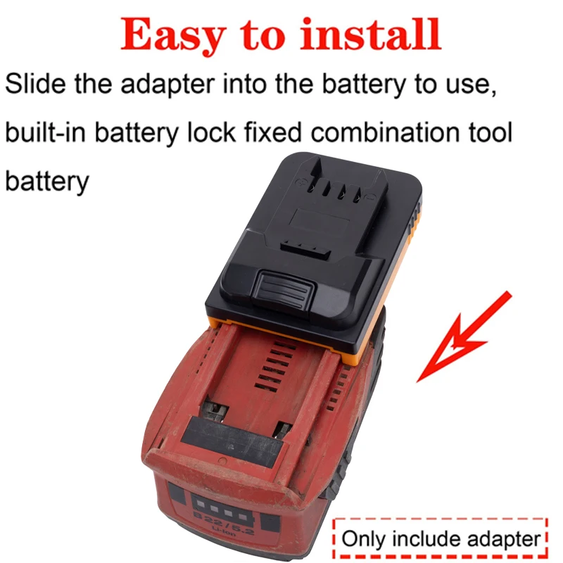 Battery Adapter/Converter for Lidl Parkside X20V Li-ion Tools to Hilti 22V B22 CPC Li-ion Battery Adapter Power Tool Accessory