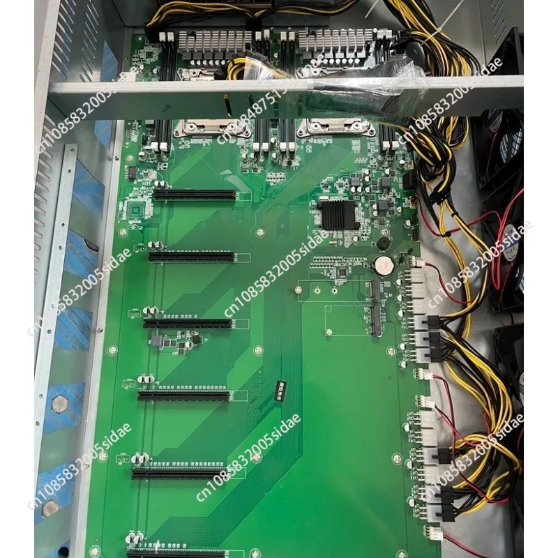Dual X99 in-line 6 graphics card GPU artificial intelligence AI model training calculation supercomputer desktop main board