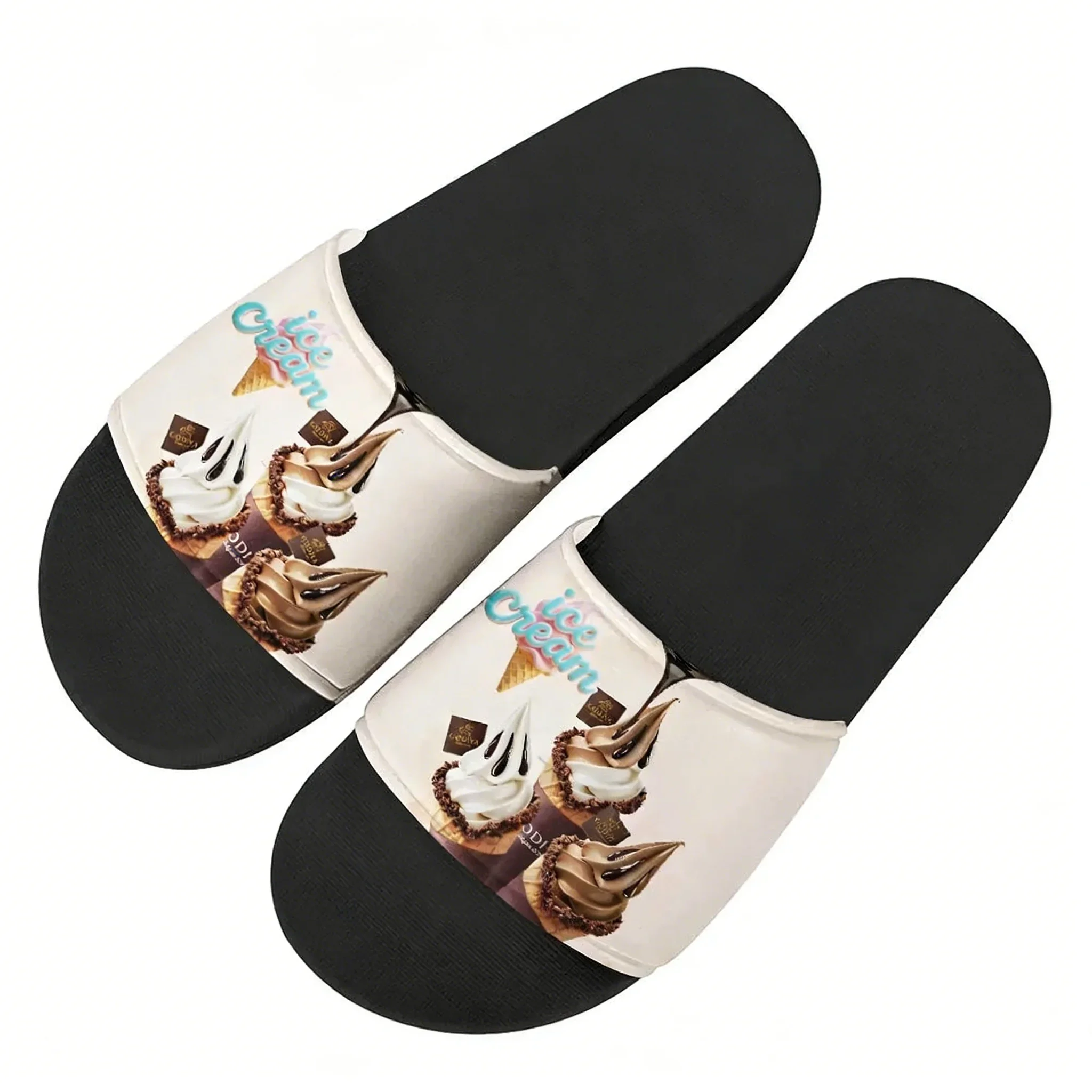 Ice Cream Sandals Home Slippers Water Shoes Mens Womens Teenagers Sandal Bathroom Beach Pool Fashion Custom Made Summer Slippers